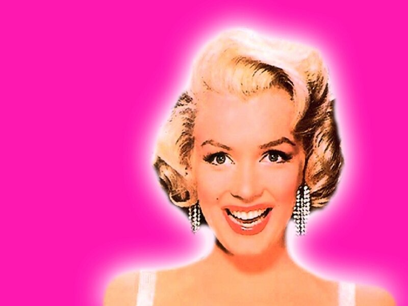Marilyn Monroe Portrait — Pink, Vibrant, Photograph