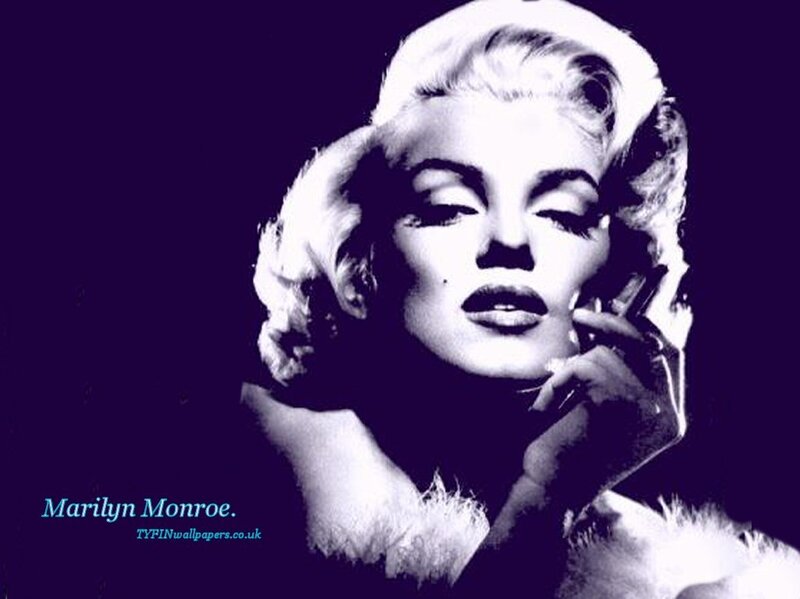Marilyn Monroe Portrait — Purple