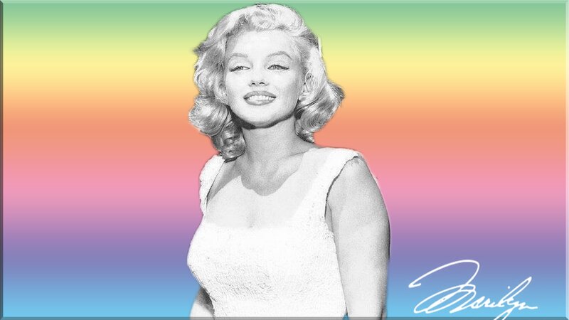 Marilyn Monroe Portrait — Rainbow