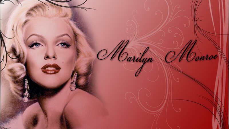Marilyn Monroe Portrait — Red, Dramatic