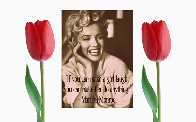 Marilyn Monroe Portrait — Red, Happy