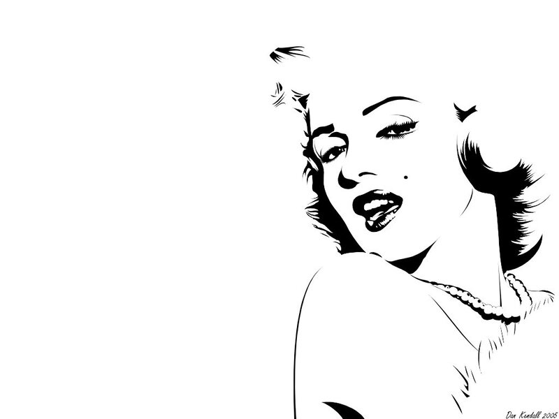 Marilyn Monroe portrait sketch