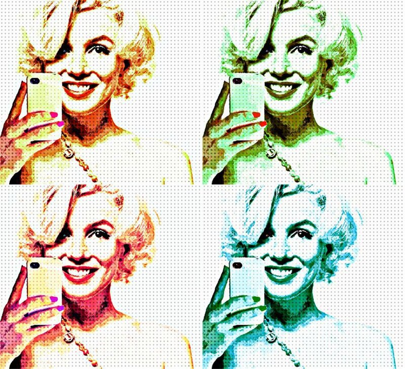 Marilyn Monroe Portrait — Yellow