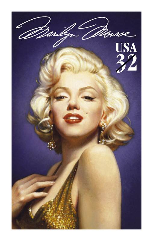 Marilyn Monroe stamp design