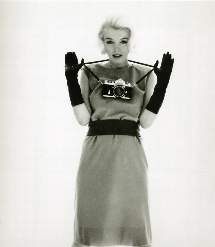 Marilyn Monroe with camera