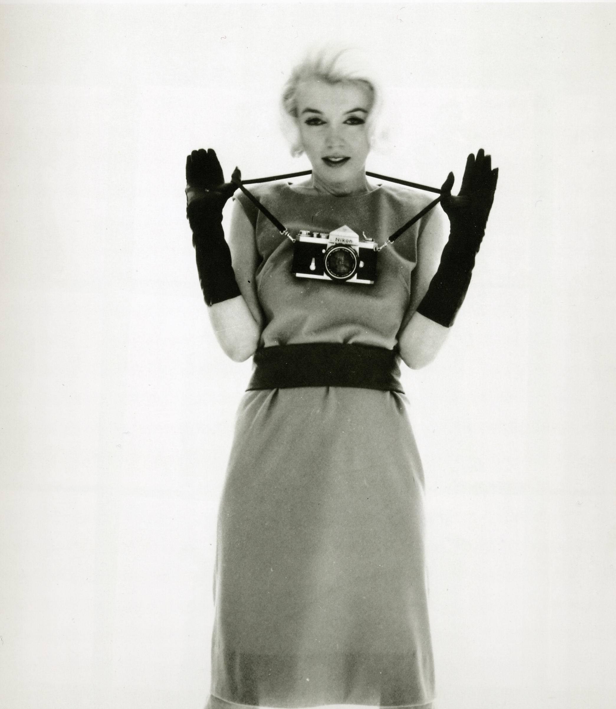 Marilyn Monroe with camera