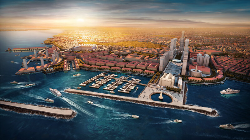 Marina and Cityscape