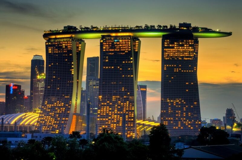 Marina Bay Sands at dusk