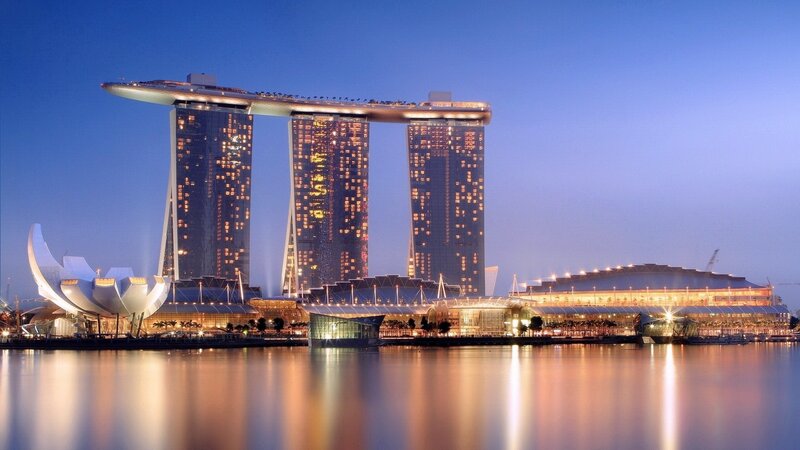 Marina Bay Sands at dusk