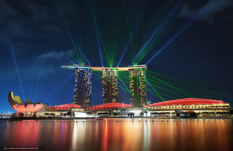 Marina Bay Sands at night