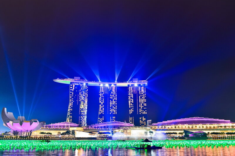 Marina Bay Sands at night