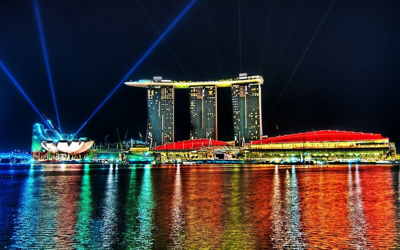 Marina Bay Sands at night