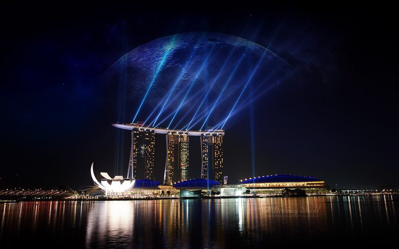 Marina Bay Sands at night