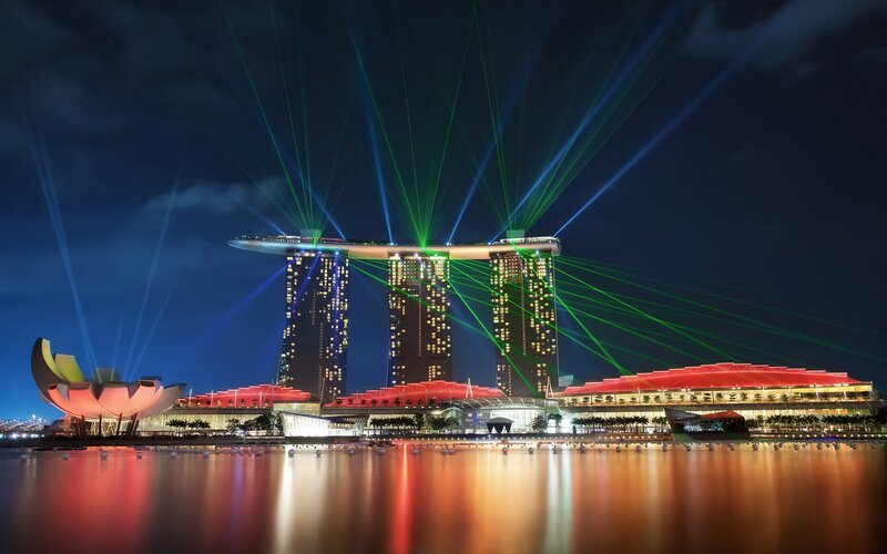 Marina Bay Sands at night