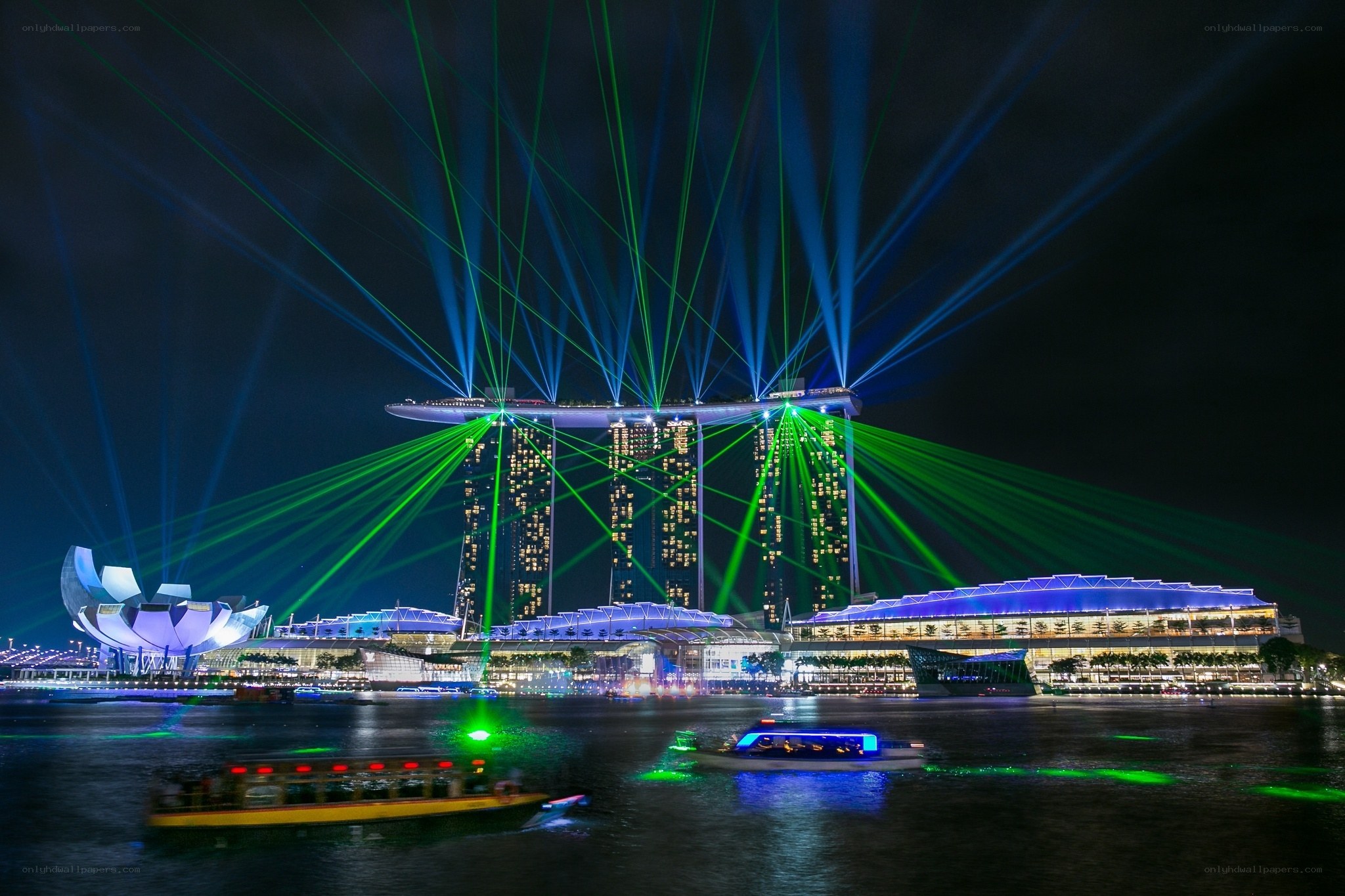 Marina Bay Sands light show
