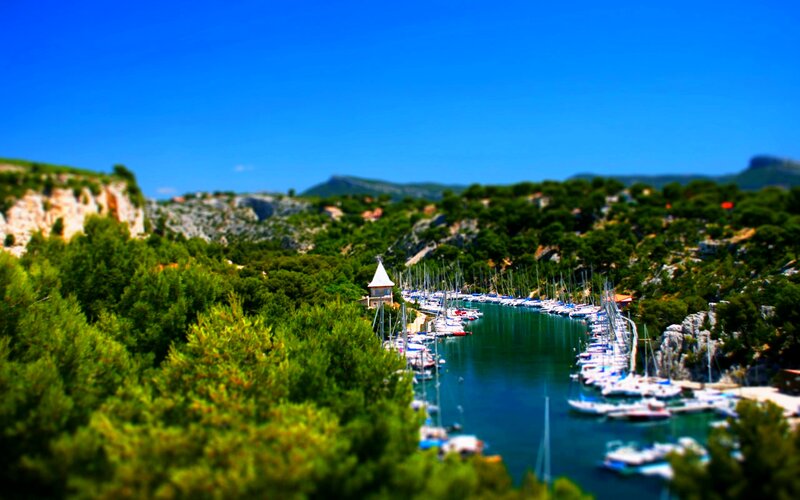 Marina in Coastal Inlet