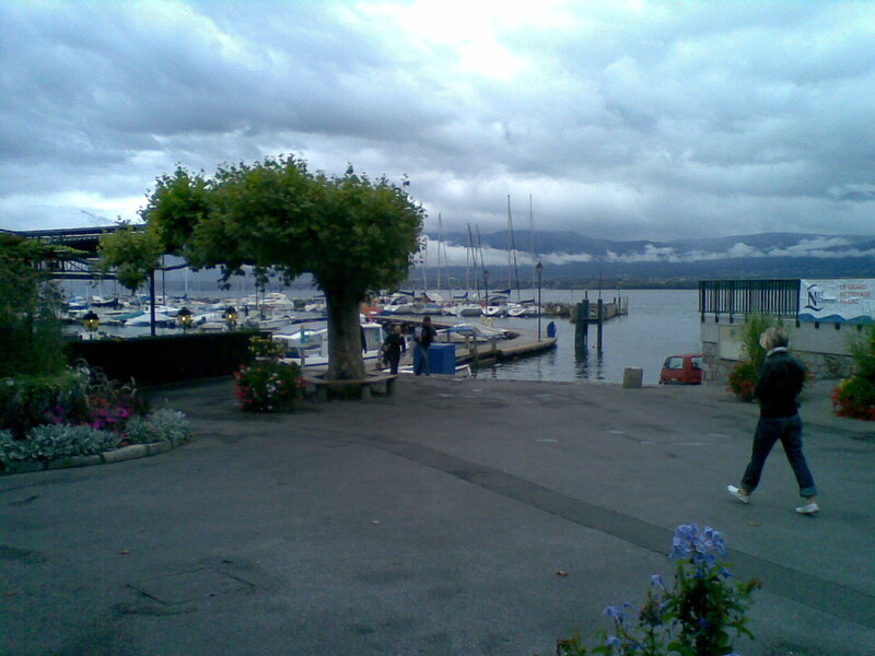 Marina on a cloudy day
