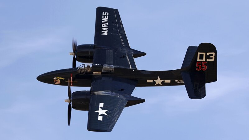 Marine Corps aircraft in flight