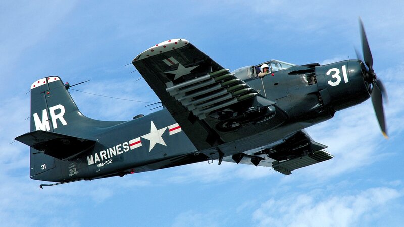 Marine Corps aircraft in flight