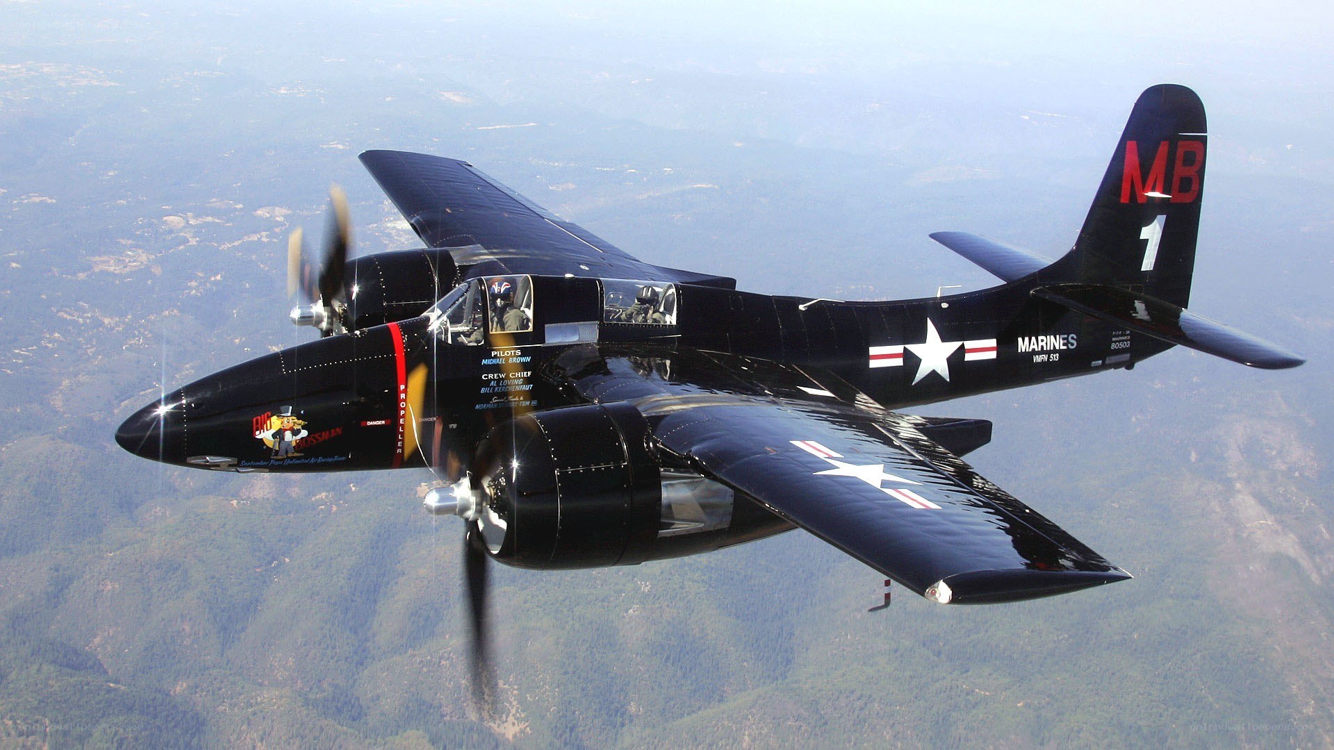 Marine Corps aircraft in flight