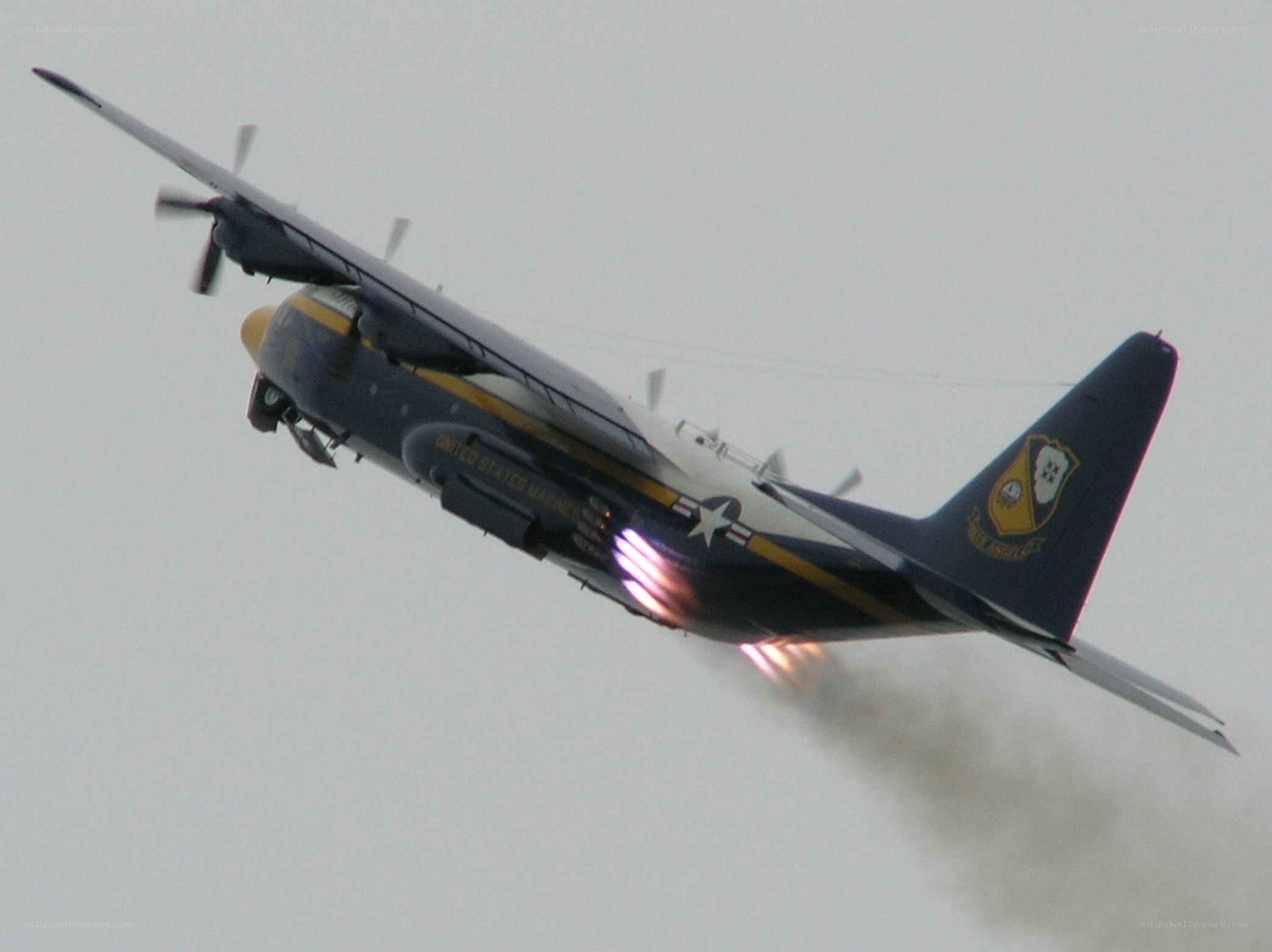 Marine Corps C-130 in flight