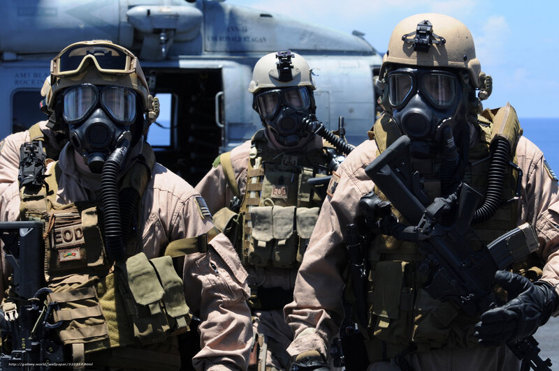 Marine Corps EOD team in action