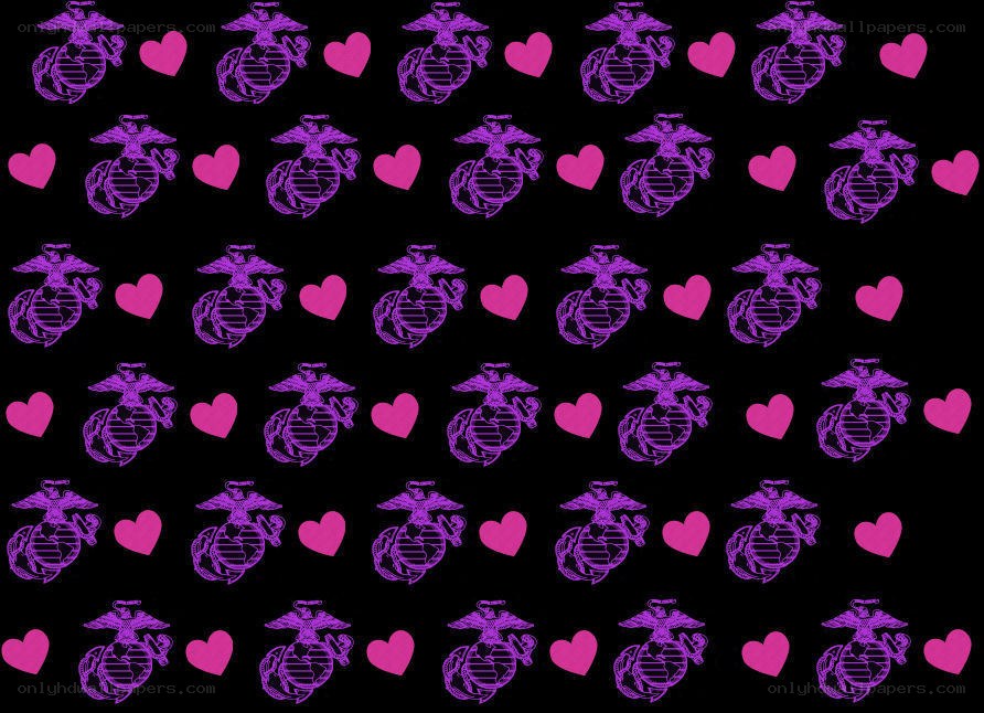 Marine Corps hearts pattern