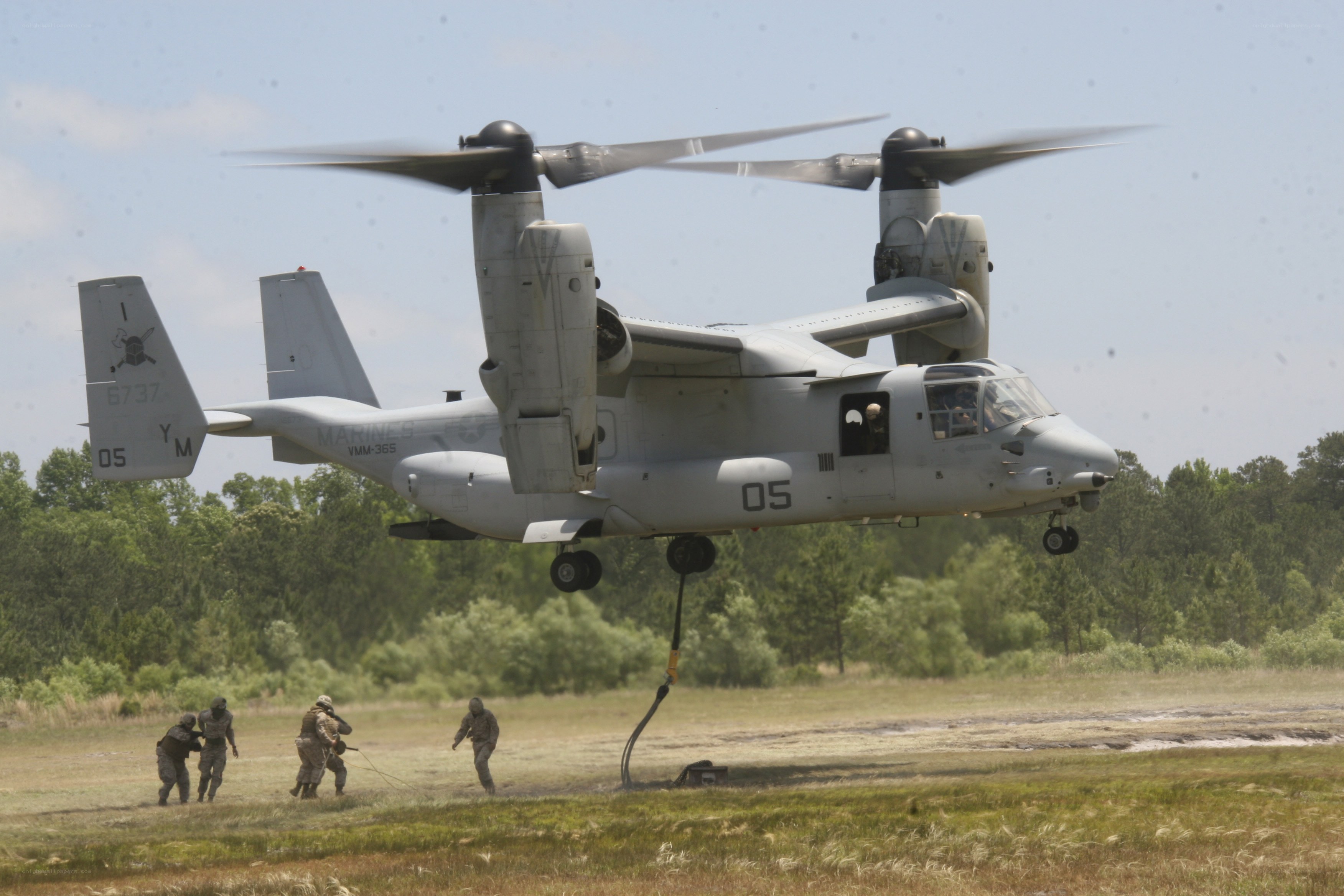 Marine Corps helicopter landing