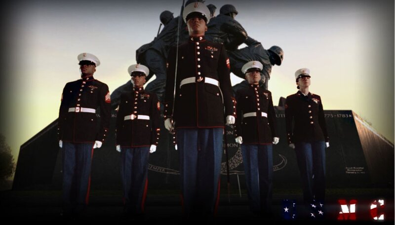 Marine Corps Honor Guard — Black, Solemn