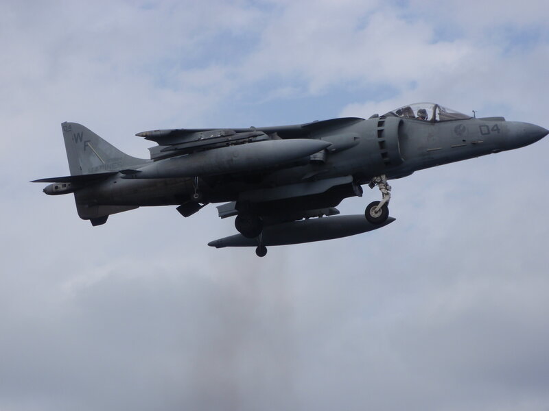 Marine Corps jet in flight