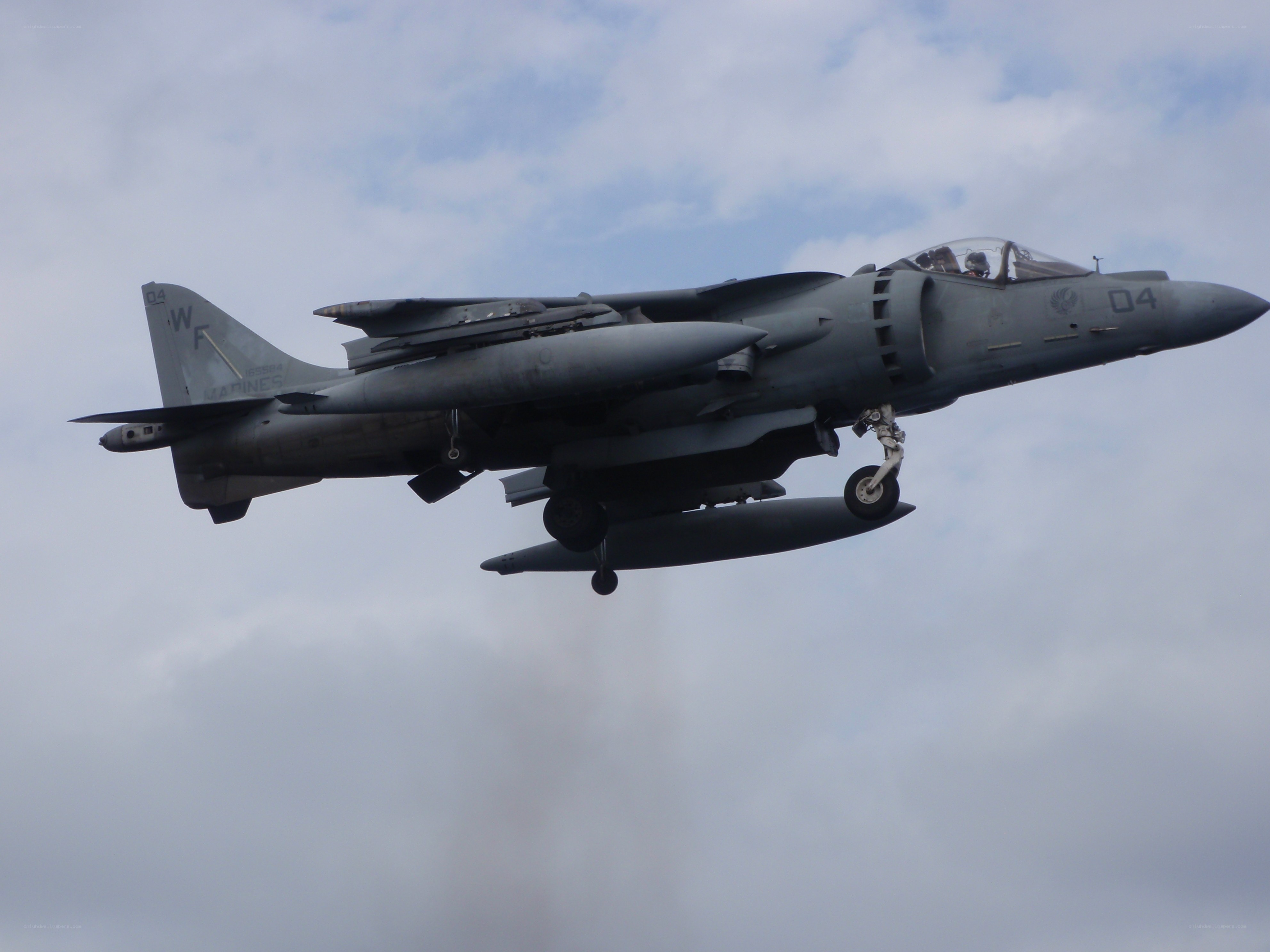 Marine Corps jet in flight