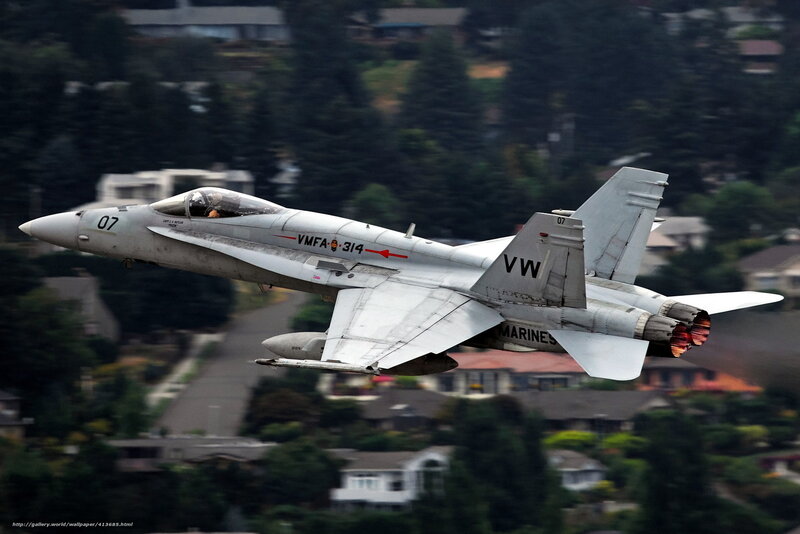 Marine Corps jet in flight