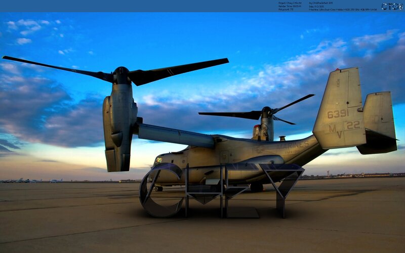 Marine Corps Osprey — Blue