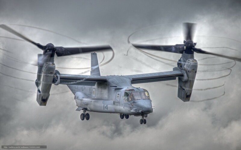 Marine Corps Osprey in flight