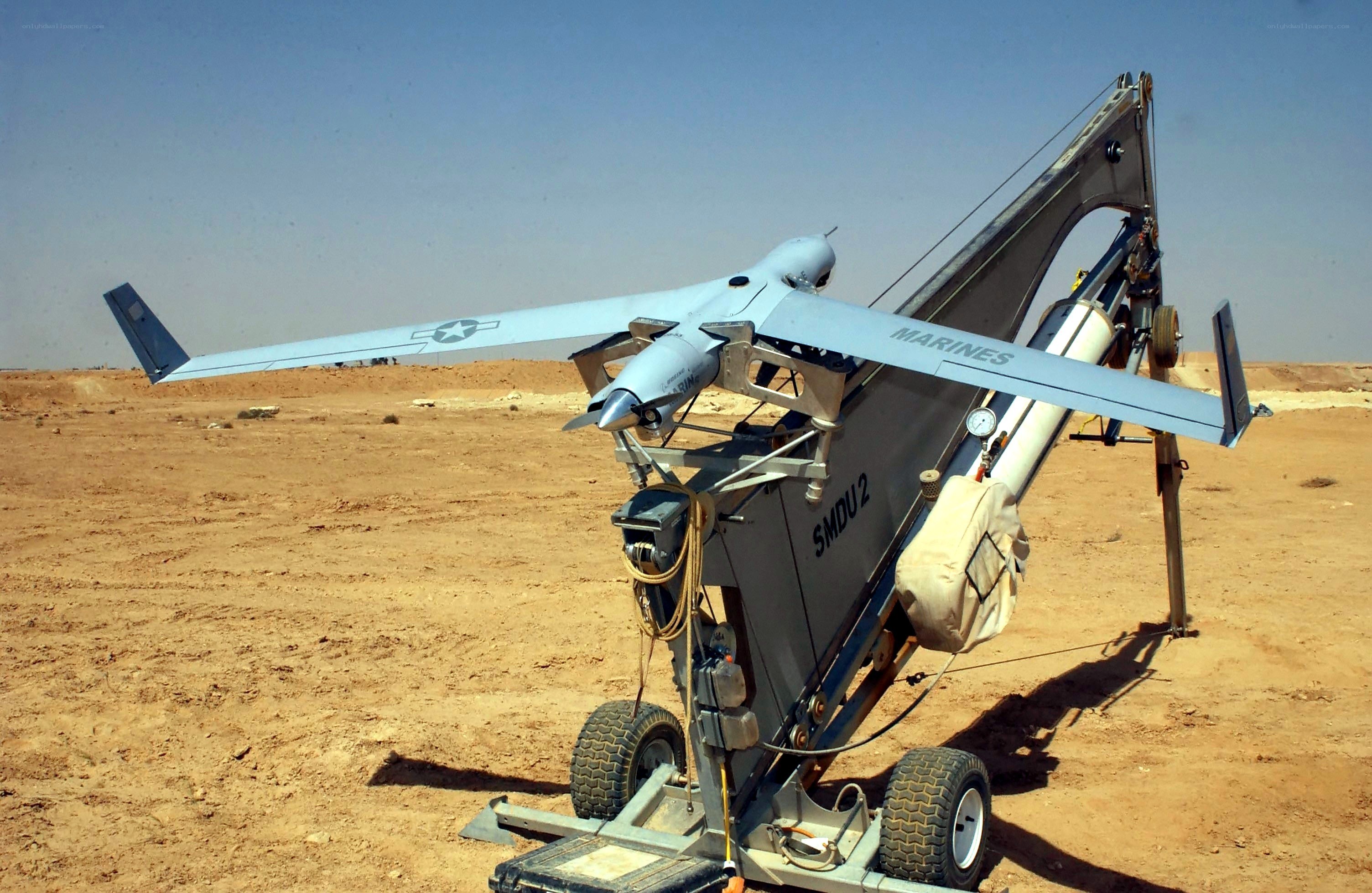 Marine drone on launch system