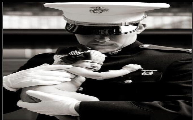 Marine Holding Baby