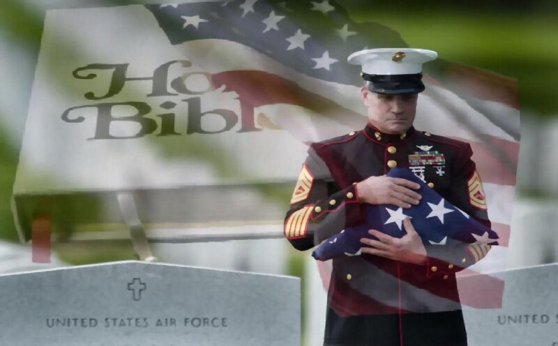 Marine Holding Flag