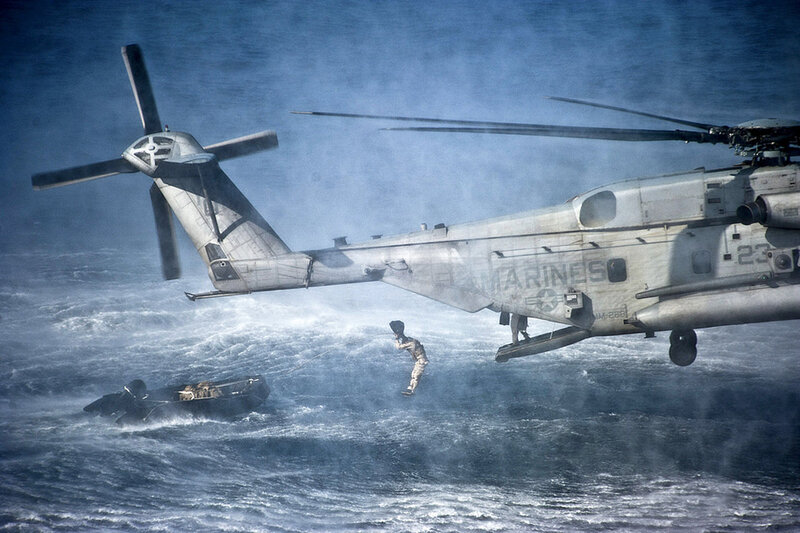 Marine Rescuing from Ocean