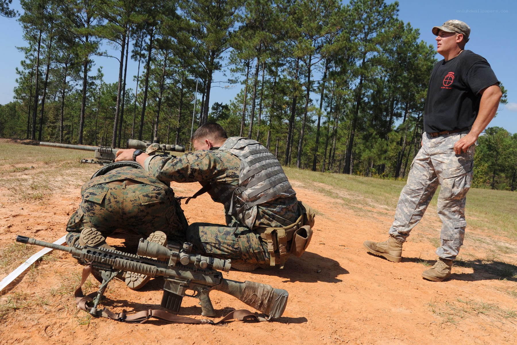 Marines at rifle range