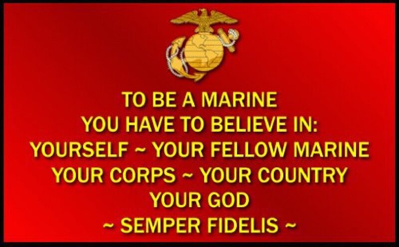 Marines Emblem and Text
