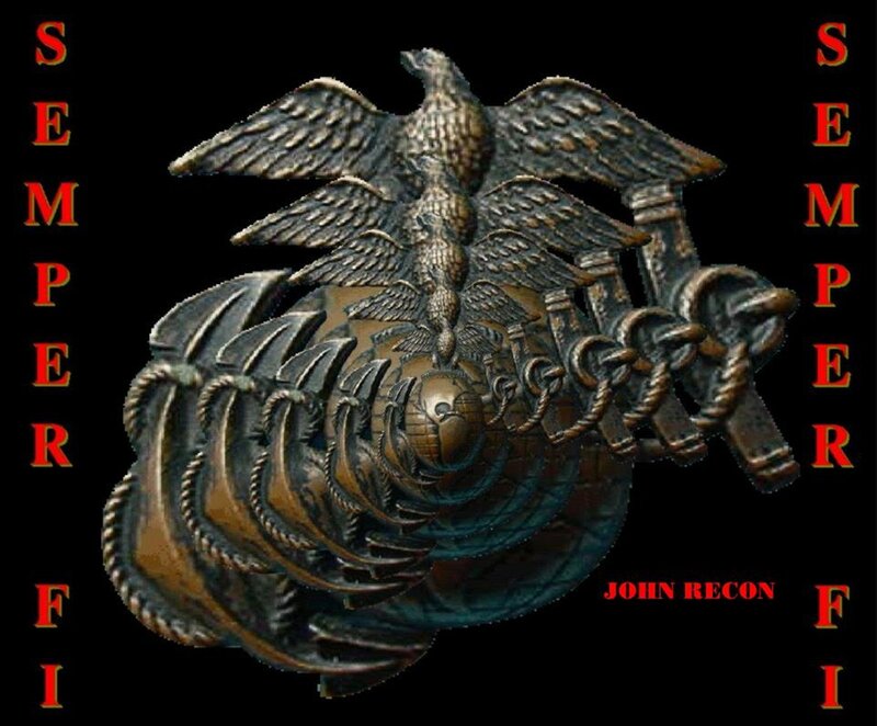 Marines Emblem — Black, Serious