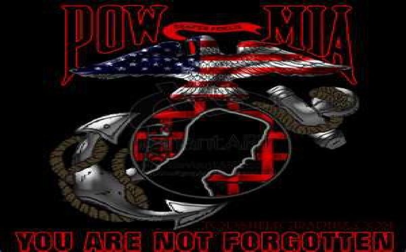 Marines Emblem with Flag