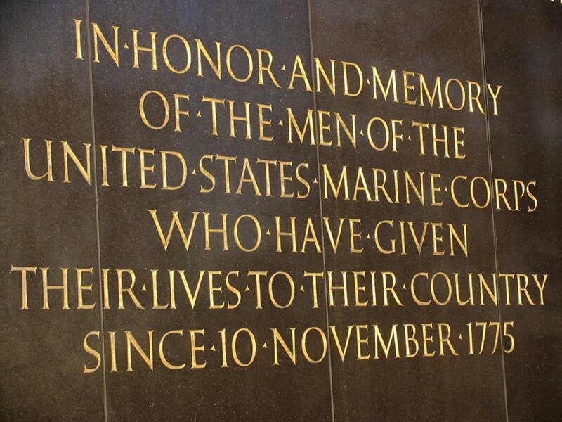 Marines Memorial Inscription