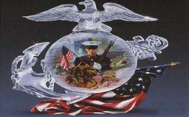 Marines Soldier in Ornament