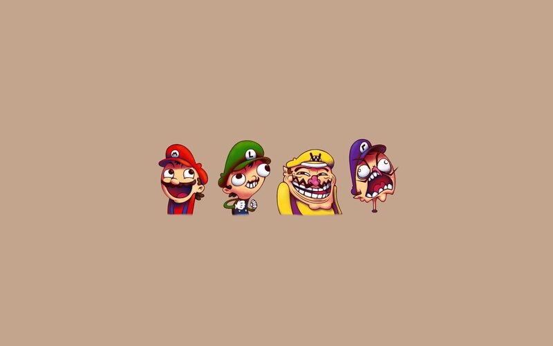 Mario and friends cartoon art