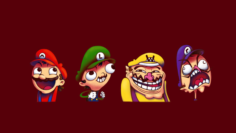 Mario and friends cartoon art