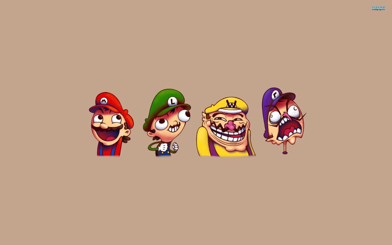 Mario and friends cartoon art