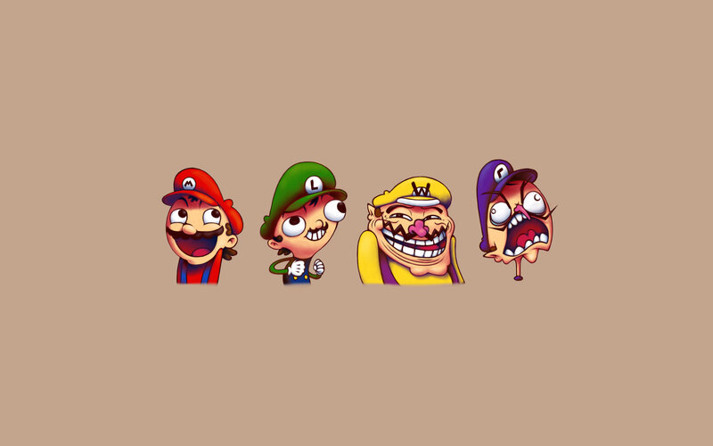 Mario and friends cartoon art