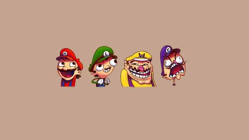 Mario and friends cartoon faces