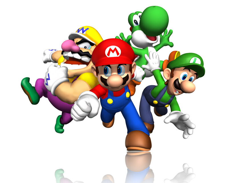 Mario and friends in action